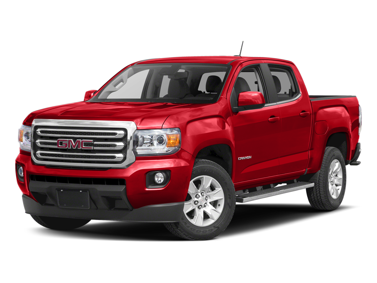 2017 GMC Canyon 4WD SLE in Black — front three-quarter view