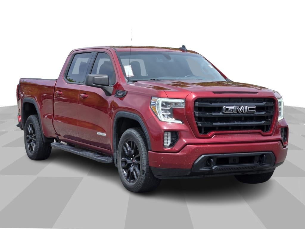 2021 GMC Sierra 1500 Elevation in Red — front three-quarter view