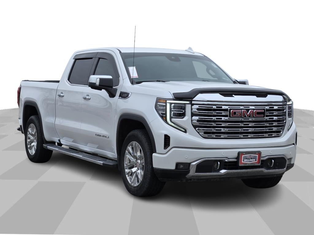 2024 GMC Sierra 1500 Denali in White Frost Tricoat — front three-quarter view