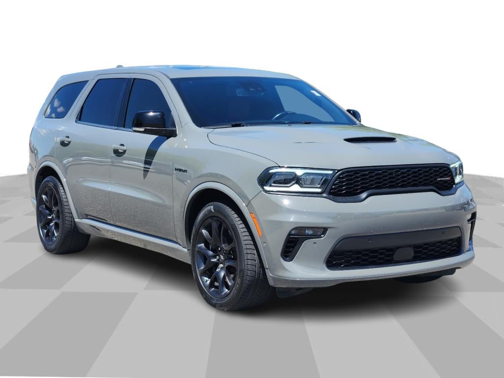 2022 Dodge Durango R/T Plus in Destroyer Grey — front three-quarter view