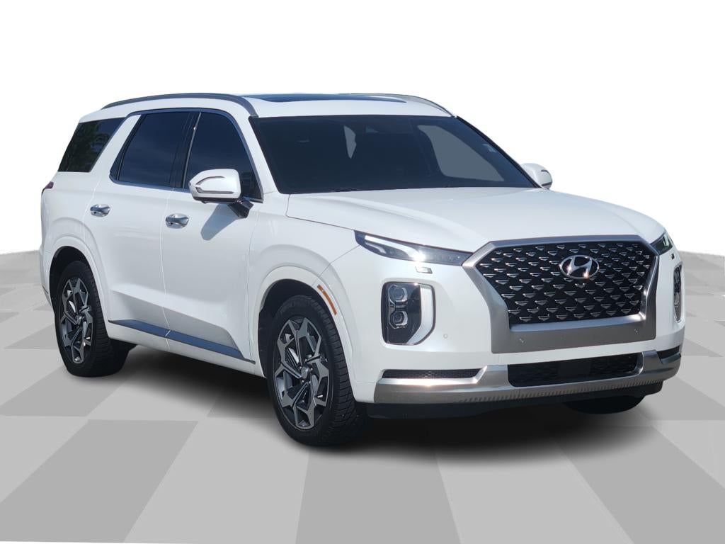2022 Hyundai Palisade Ultimate Calligraphy in Hyper White — front three-quarter view
